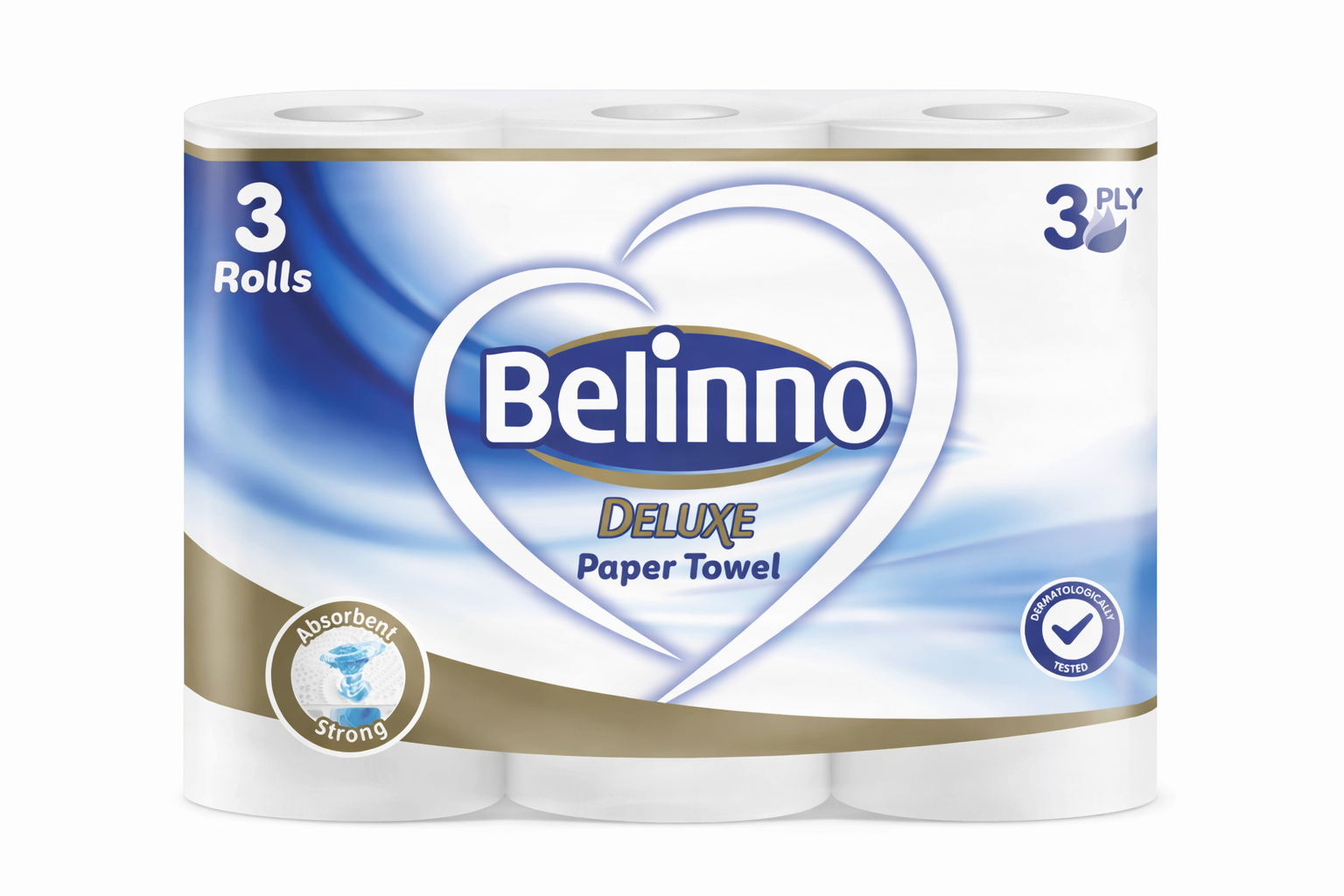 Паперові рушники Belinno (Белінно) Deluxe (Делюкс) 3 рулони